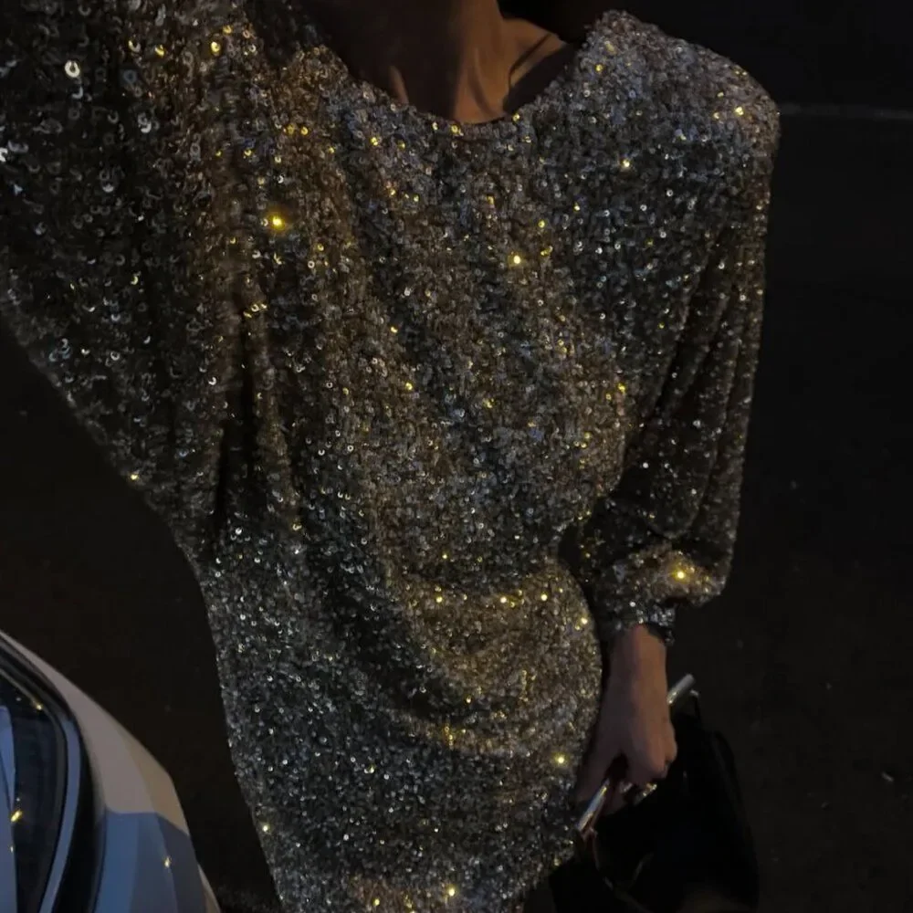 Zara sequin mini dress ZW collection - Picture 9 of 13